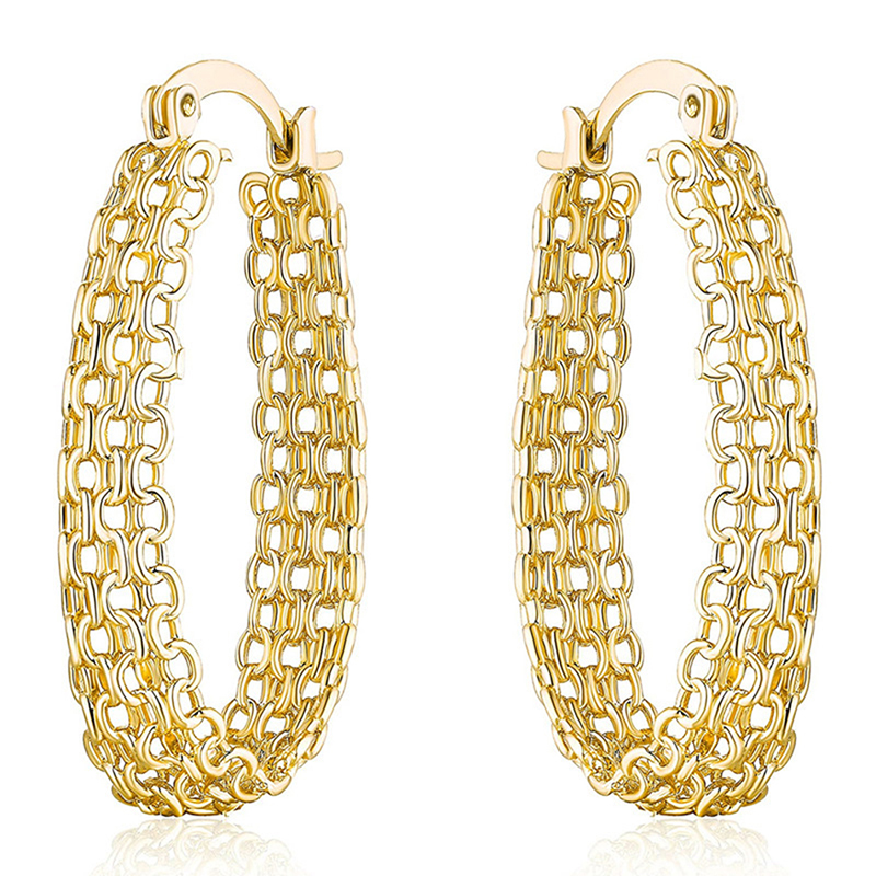Streetwear Brand Accessories - Huitan – boucles d'oreilles créoles en