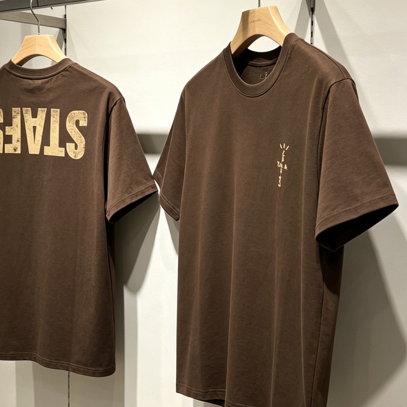 Cactus Jack Tee - T-shirts d'été marron Cactus Jack, motifs
