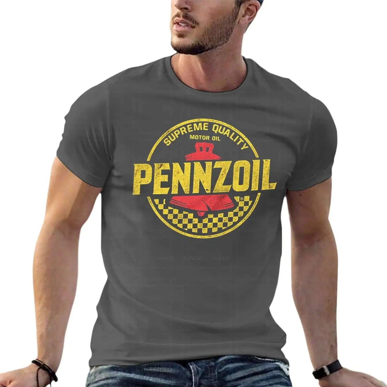 Streetwear Brand With A Logo - Pennzoil – t-shirt surdimensionné avec Logo