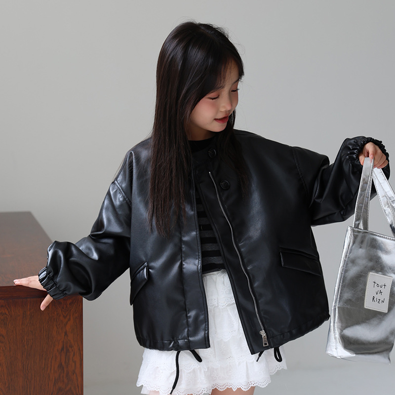 Streetwear Brand With A Logo - Veste de moto en cuir Pu
