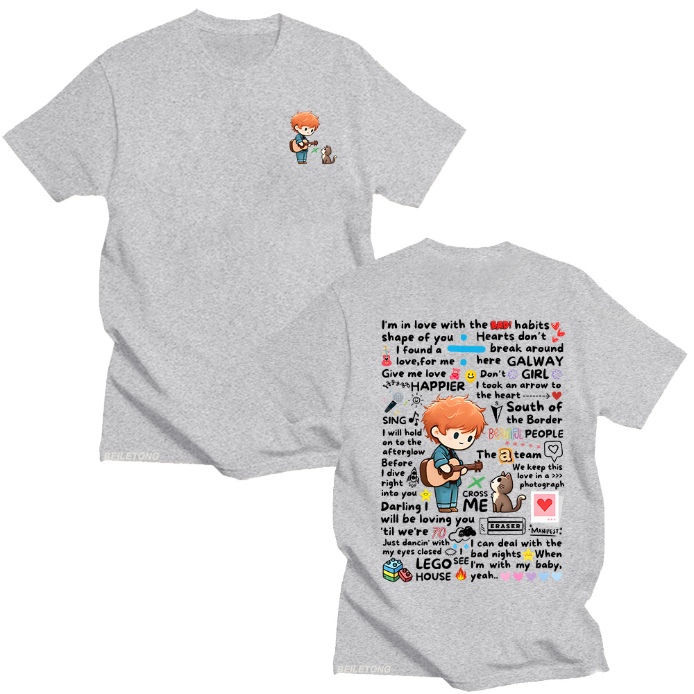 Ed Sheeran Graffiti motif t-sh - Streetwear Brand Y2K avis et prix