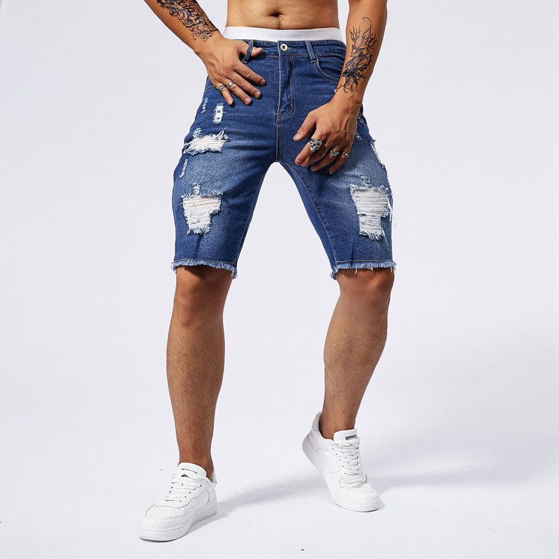 Short en Denim déchiré pour ho - Streetwear Brand Marketing avis et prix