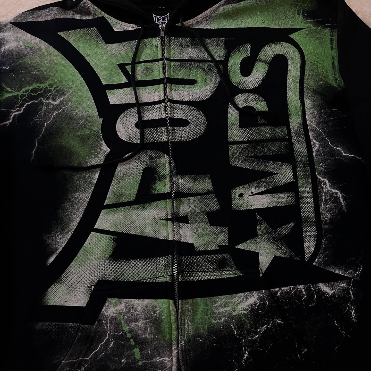 Sweat à capuche Vintage vert i - Streetwear Brand Y2K avis et prix