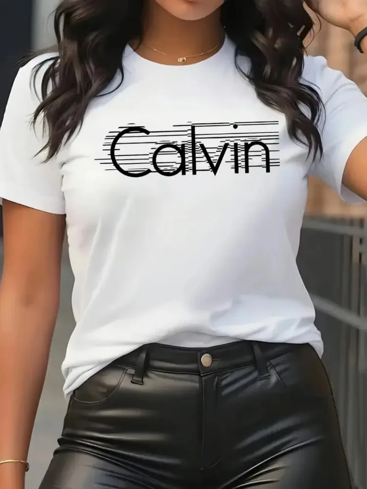 Calvin T-Shirt femme loisirs m - Streetwear Brand Y2K avis et prix